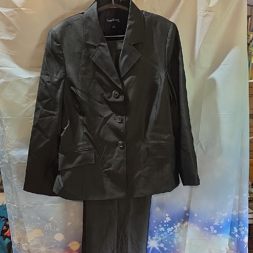 Evan Picone Dark Gray Pantsuit for Women 12K